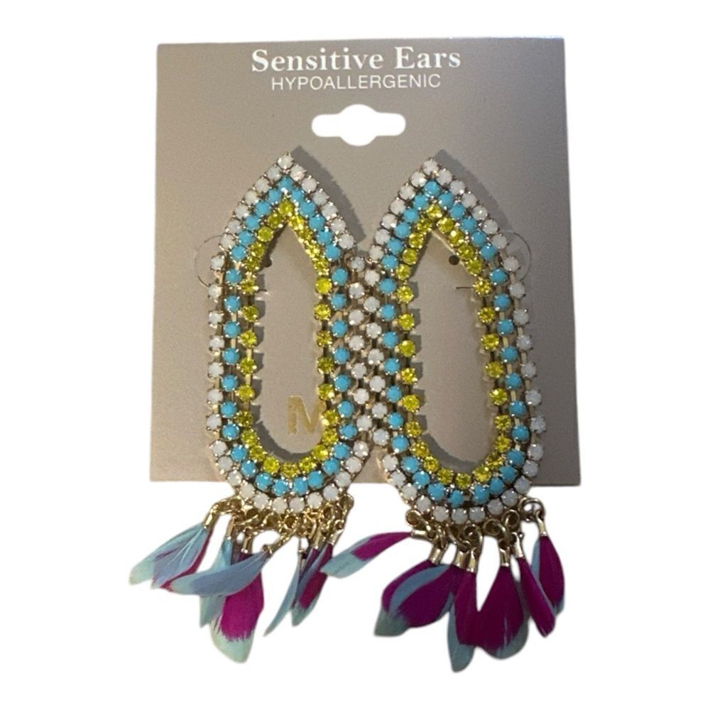 Mixit Austrian crystal earrings NWT